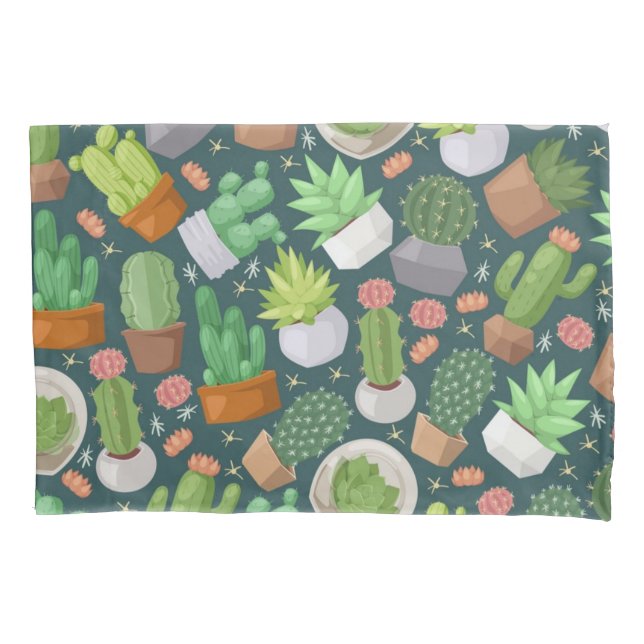 Funda De Cojín Patrón de planta (Anverso)