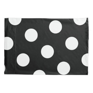 Funda De Cojín Patrón de puntos de polka blanco grande - color ne