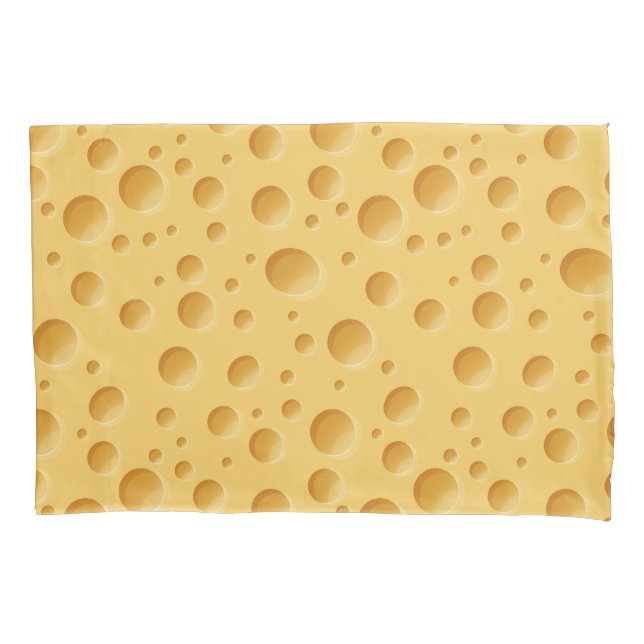 Funda De Cojín Patrón de queso suizo (Anverso)