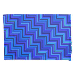 Funda De Cojín Patrón de rayas azules