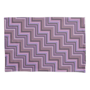 Funda De Cojín Patrón de rayas de malva