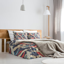 Funda De Cojín Patrón de rayas naumáticas azul rojo blanco