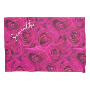 FUNDA DE COJÍN PATRÓN DE ROSAS DE ROSAS DE ROSA DE ROSA PERSONALI