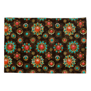 Funda De Cojín Patrón de Seamless Brooches Étnicos