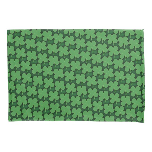 Funda De Cojín Patrón de Shamrock (Anverso)