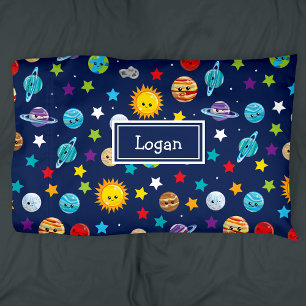 Funda De Cojín Patrón de sistema solar para niños