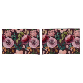 Funda De Cojín Patrón de superficie floral-Moda Color de agua col