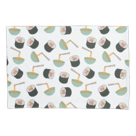 Funda De Cojín Patrón de sushi y fideos