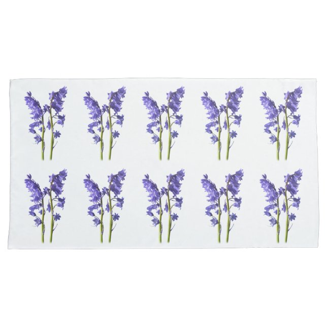 Funda De Cojín Patrón de tela azul. (Anverso-Derecho)