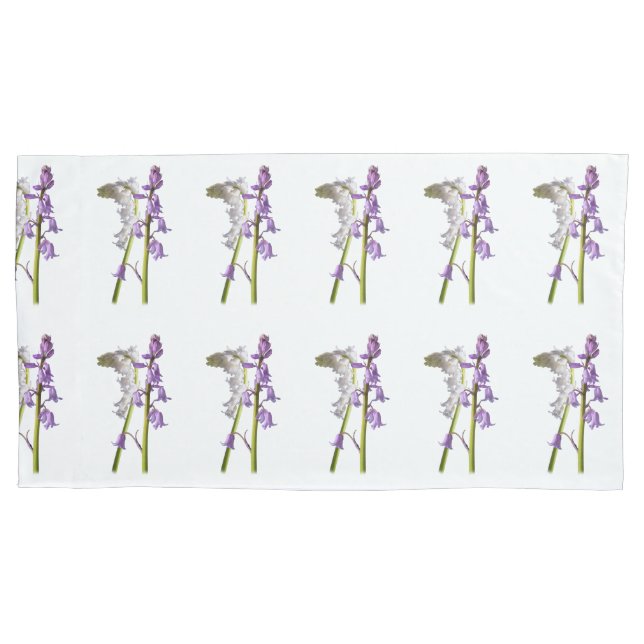 Funda De Cojín Patrón de tela de pinkbells. (Anverso-izquierdo)