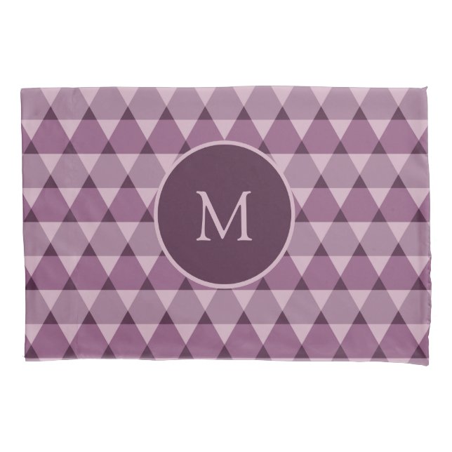 Funda De Cojín Patrón de triángulos (Anverso)