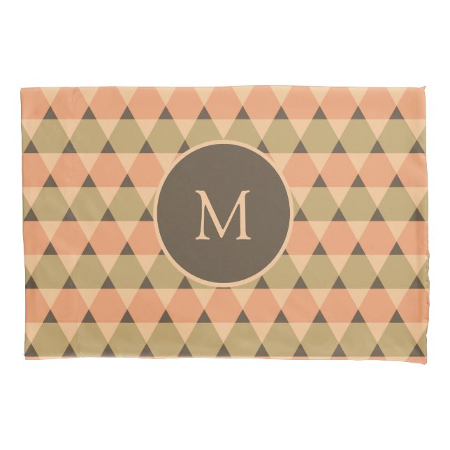 Funda De Cojín Patrón de triángulos (Anverso)