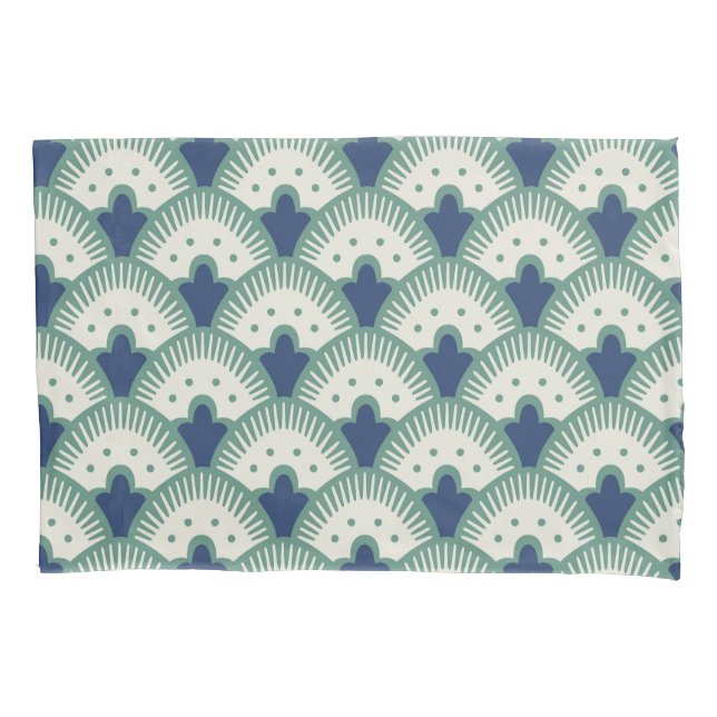 Funda De Cojín Patrón de ventilador (Anverso)