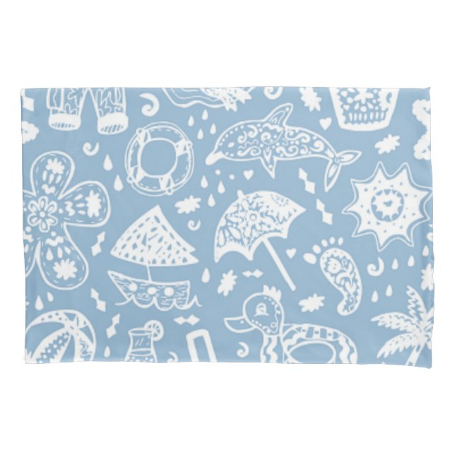 Funda De Cojín Patrón de verano (Anverso)