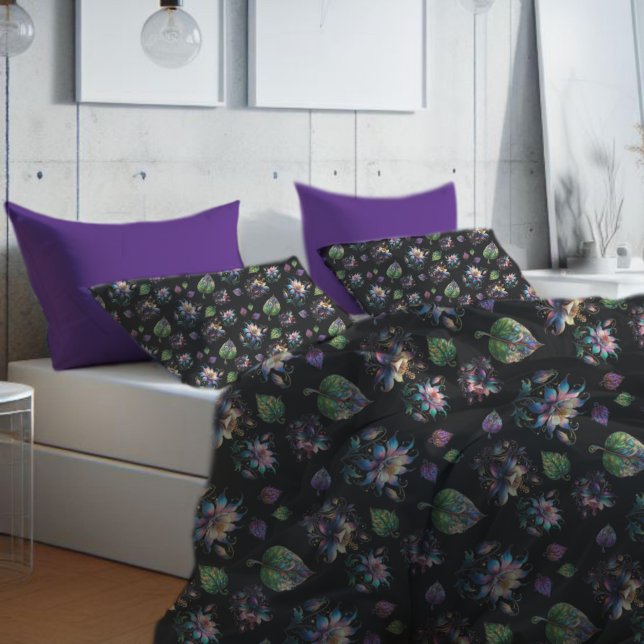 Funda De Cojín Patrón de vidrio con manchas florales de Moda colo (Subido por el creador)