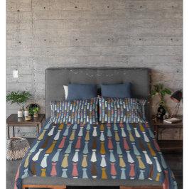 Funda De Cojín Patrón de vínculos comerciales de papá