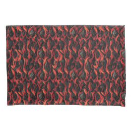 Funda De Cojín patrón de volcán de magma volcánico