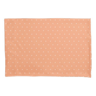 Funda De Cojín patrón delicado de melocotón naranja