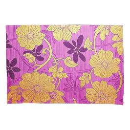 Funda De Cojín Patrón dorado rosado ORIENTAL - Pillowcase