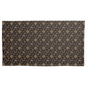 Funda De Cojín Patrón elegante de caída de Dachshund: florecen ot