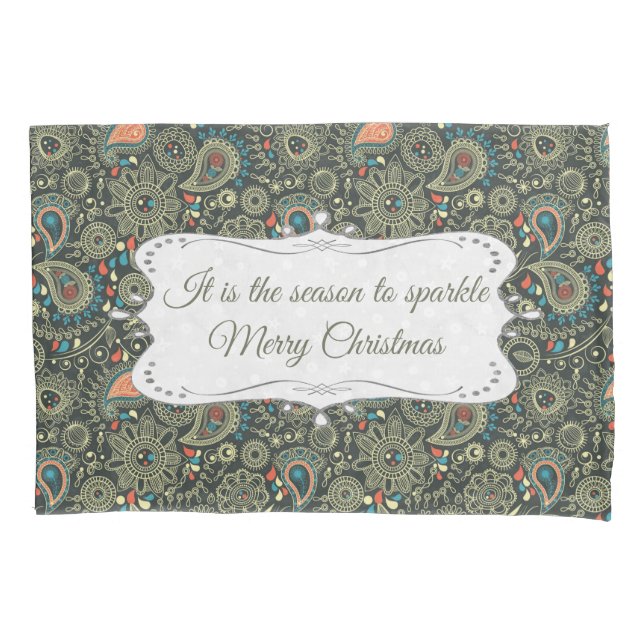 Funda De Cojín Patrón elegante personalizado (Anverso)