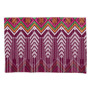 Funda De Cojín Patrón étnico geométrico tradicional