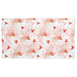 Funda De Cojín Patrón Fénix Bird Y Phoenix Flower Seamless