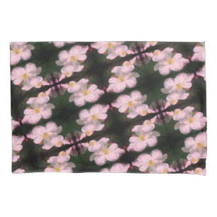 Funda De Cojín Patrón floral abstracto del par floral de los clem
