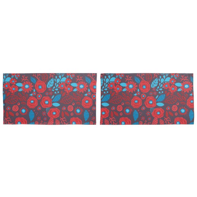 Funda De Cojín Patrón floral de Doodle (Anverso - Set)