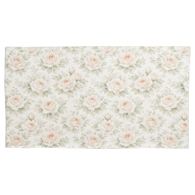 Funda De Cojín Patrón floral nupcial (Anverso)