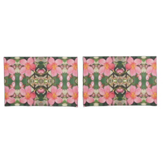 Funda De Cojín Patrón floral rosado