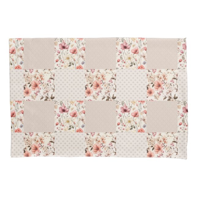 Funda De Cojín Patrón floral vintage (Anverso)