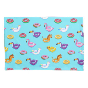 Funda De Cojín Patrón flotante de la piscina de verano