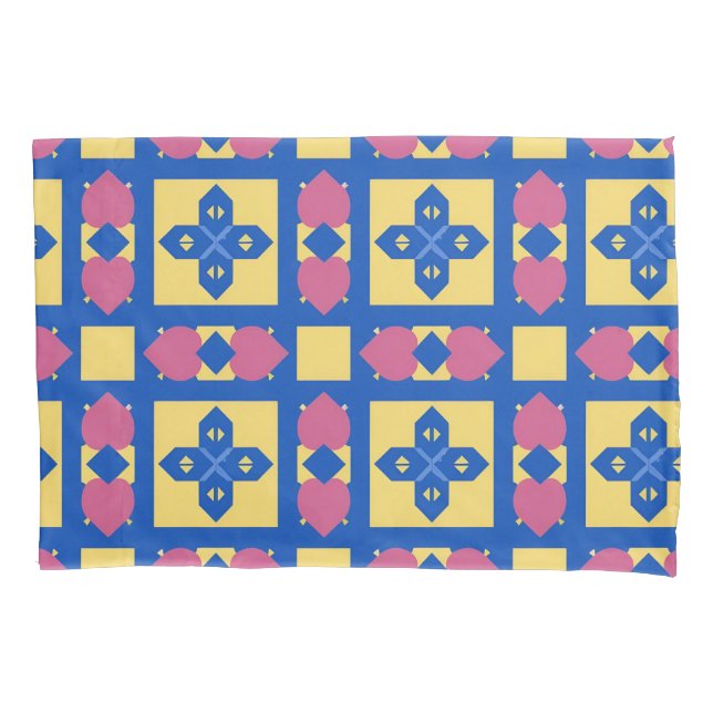 Funda De Cojín Patrón geométrico abstracto (Anverso)