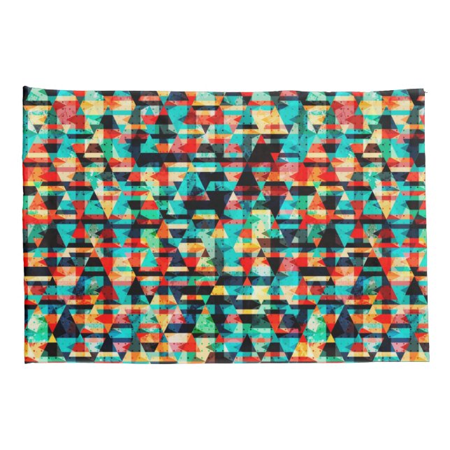 Funda De Cojín Patrón geométrico abstracto (Reverso-derecho)
