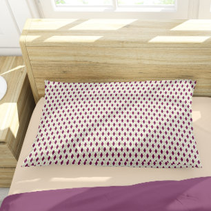 Funda De Cojín Patrón Geométrico Argyle Beige Purpura Moderno