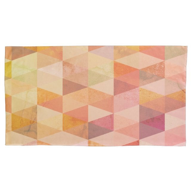 Funda De Cojín Patrón geométrico de triángulo suave (Anverso-izquierdo)