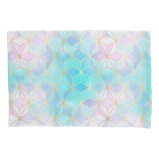 Funda De Cojín Patrón geométrico de vidrio irlandés (Anverso)