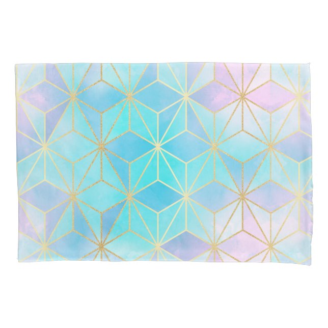 Funda De Cojín Patrón geométrico de vidrio irlandés (Anverso)