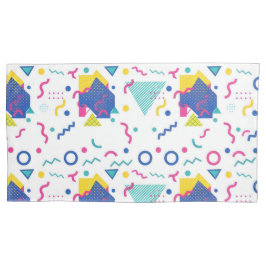 Funda De Cojín Patrón geométrico retro memphis