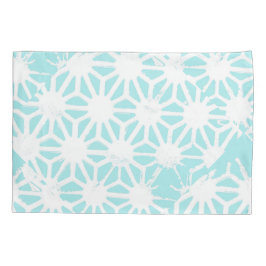 Funda De Cojín Patrón geométrico turquesa