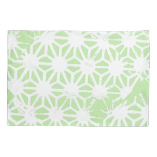Funda De Cojín Patrón geométrico verde de Apple
