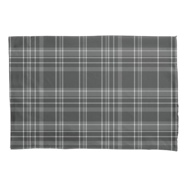 Funda De Cojín Patrón Gray Tartan (Anverso)