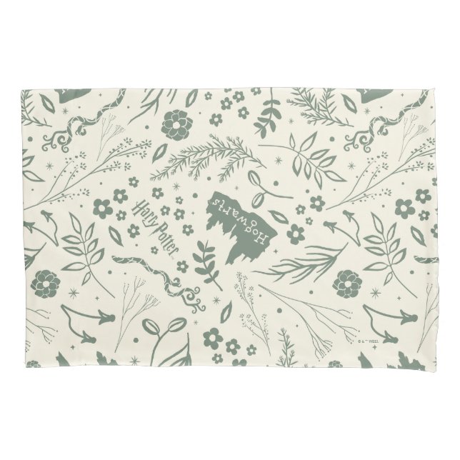 Funda De Cojín Patrón mágico de herbología HOGWARTS™ (Anverso)