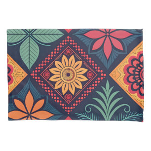 Funda De Cojín Patrón mágico de las flores