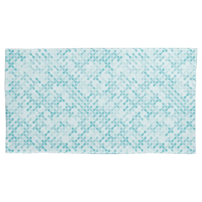 Funda De Cojín Patrón metabólico azul (Anverso)