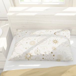 Funda De Cojín Patrón místico celestial de Sun Moon Stars