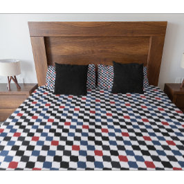 Funda De Cojín Patrón moderno de bandera azul blanco Naranja