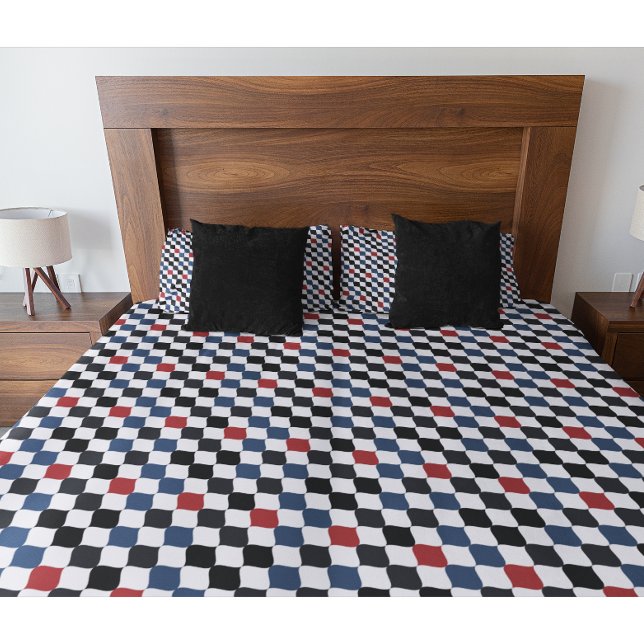 Funda De Cojín Patrón moderno de bandera azul blanco Naranja (Subido por el creador)