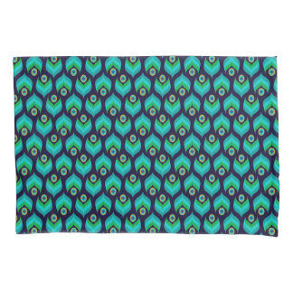 Funda De Cojín Patrón moderno de plumas de pavo real